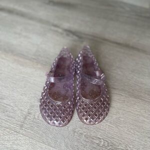 Old Navy Glitter Purple Jelly Mary Jane Sandals